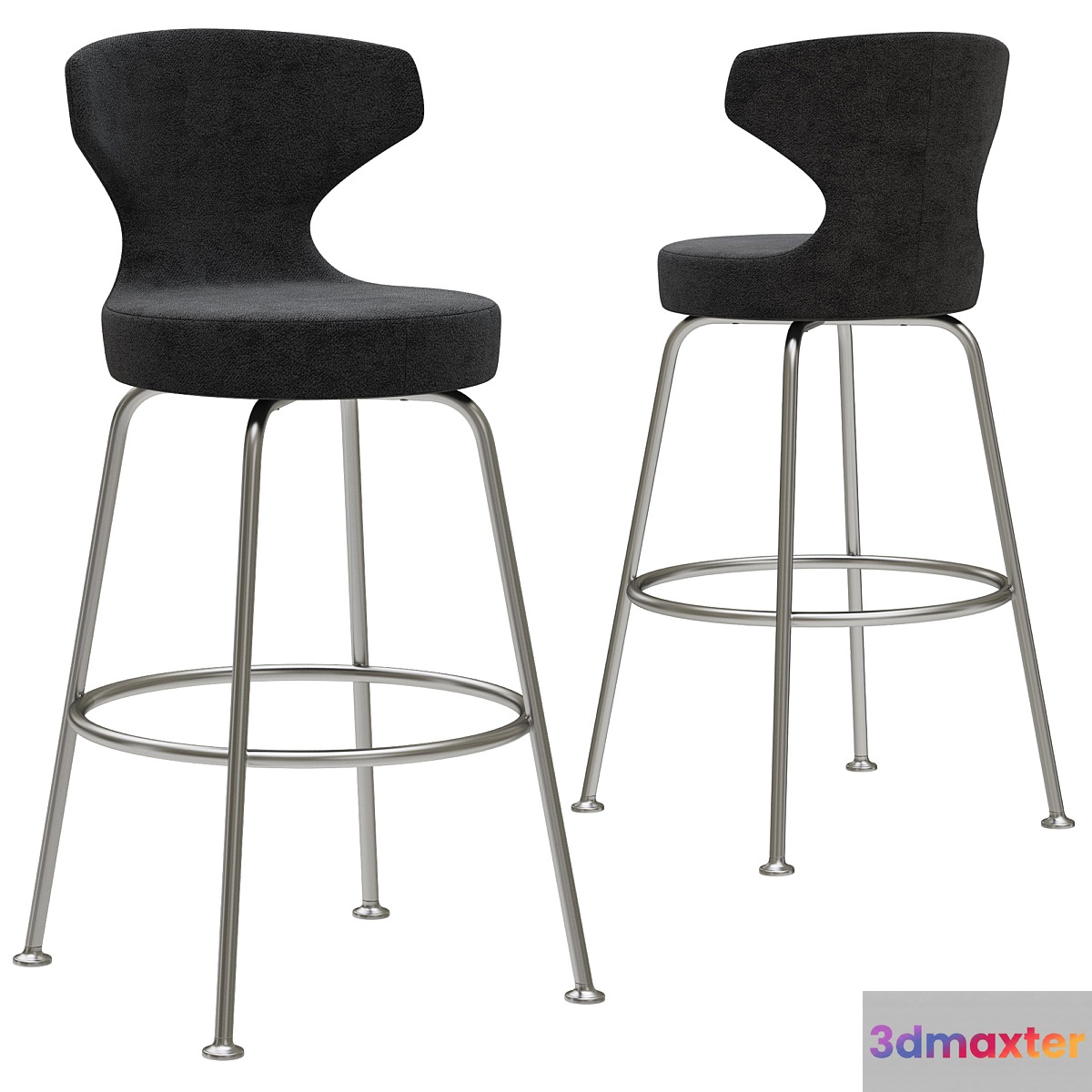 B&B Papilio bar stool 3D Max