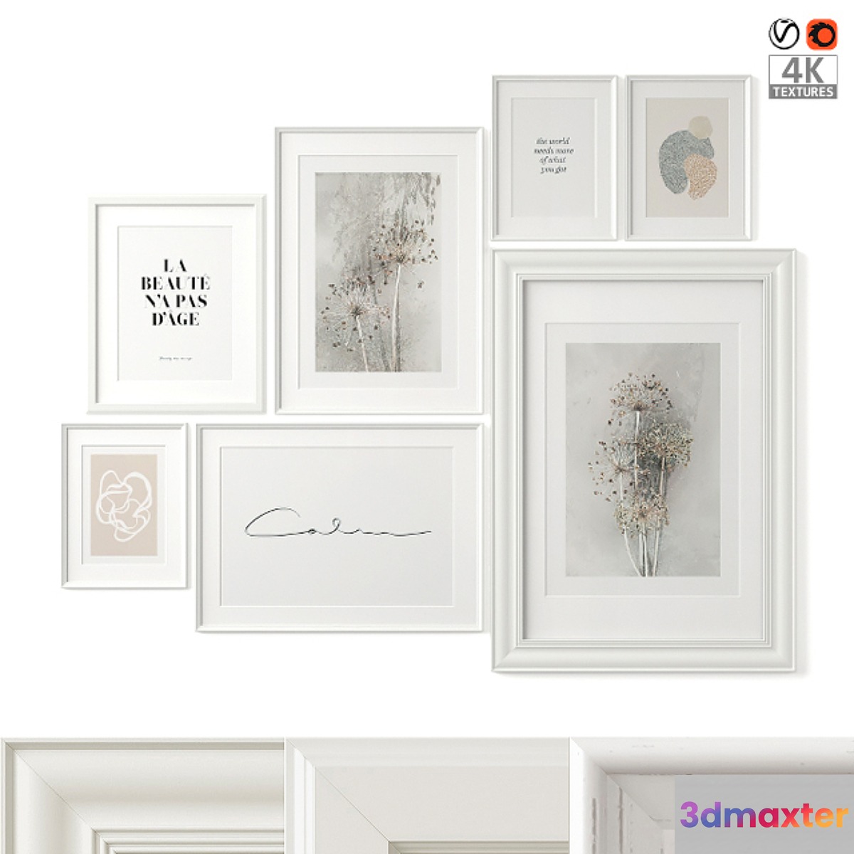 IKEA Poster Set 16 3D Max