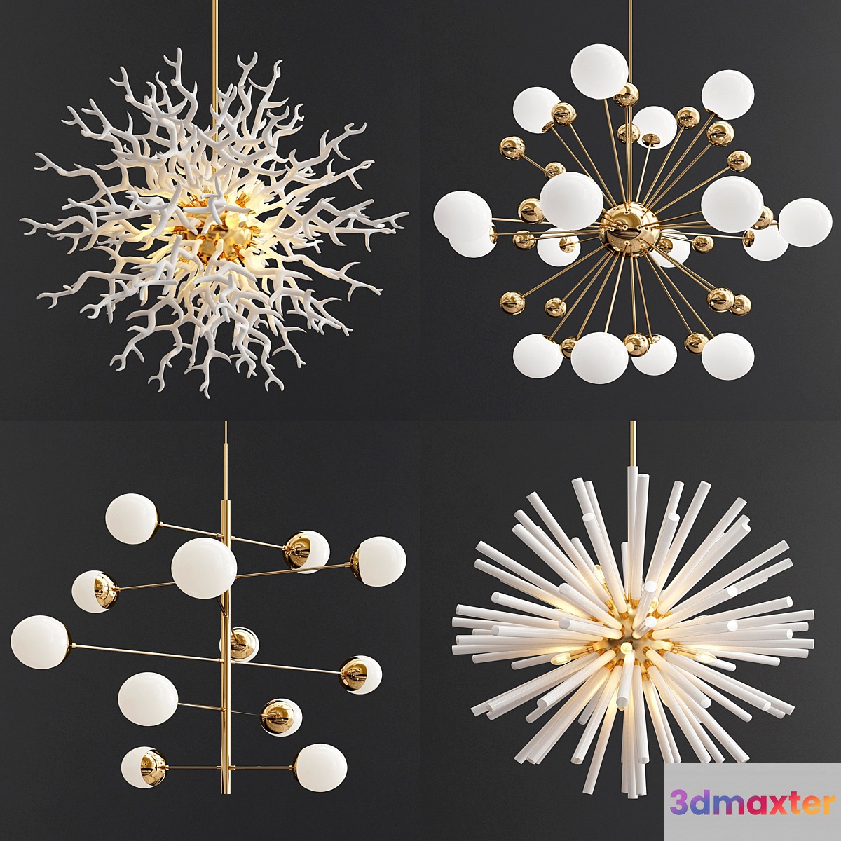 Four Exclusive Chandelier Collection_24 3D Max