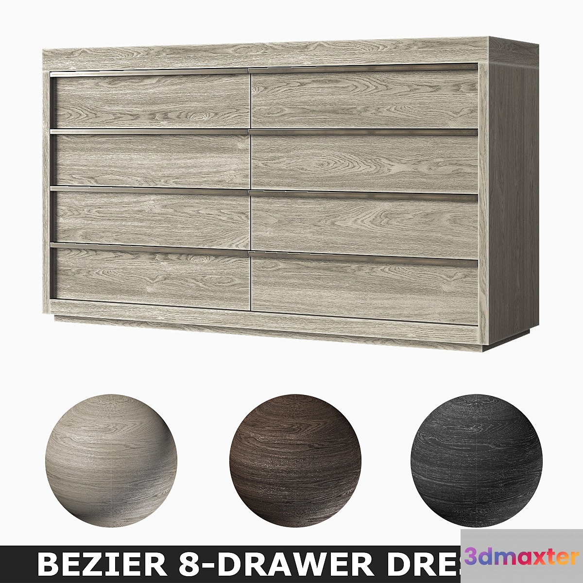BEZIER 8-DRAWER DRESSER - No.2