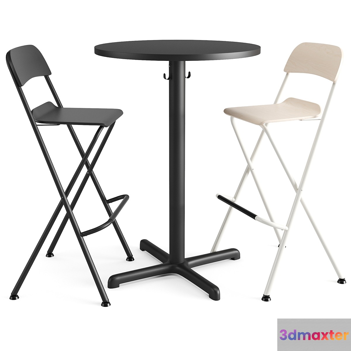 Setensele Franklin bar table and chair 3D Max