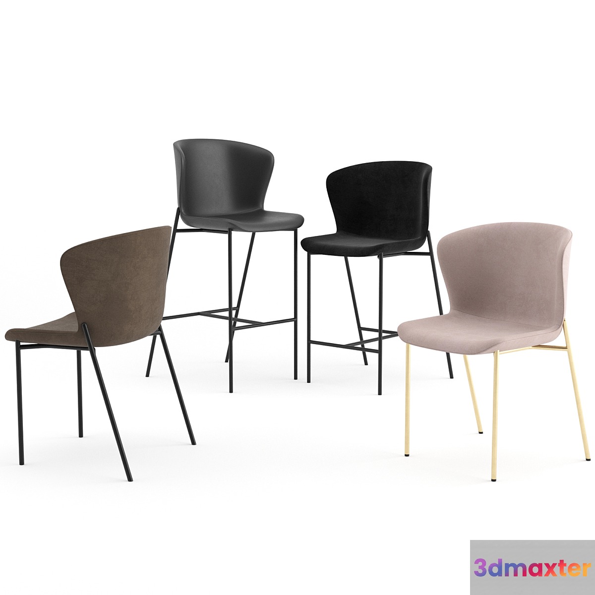 La Pipe Chairs by Friends & Founders 3D Max