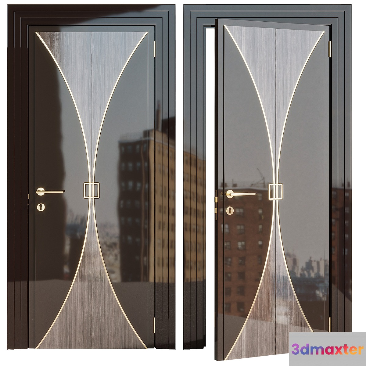 Carpanese canaletto door 3D Max