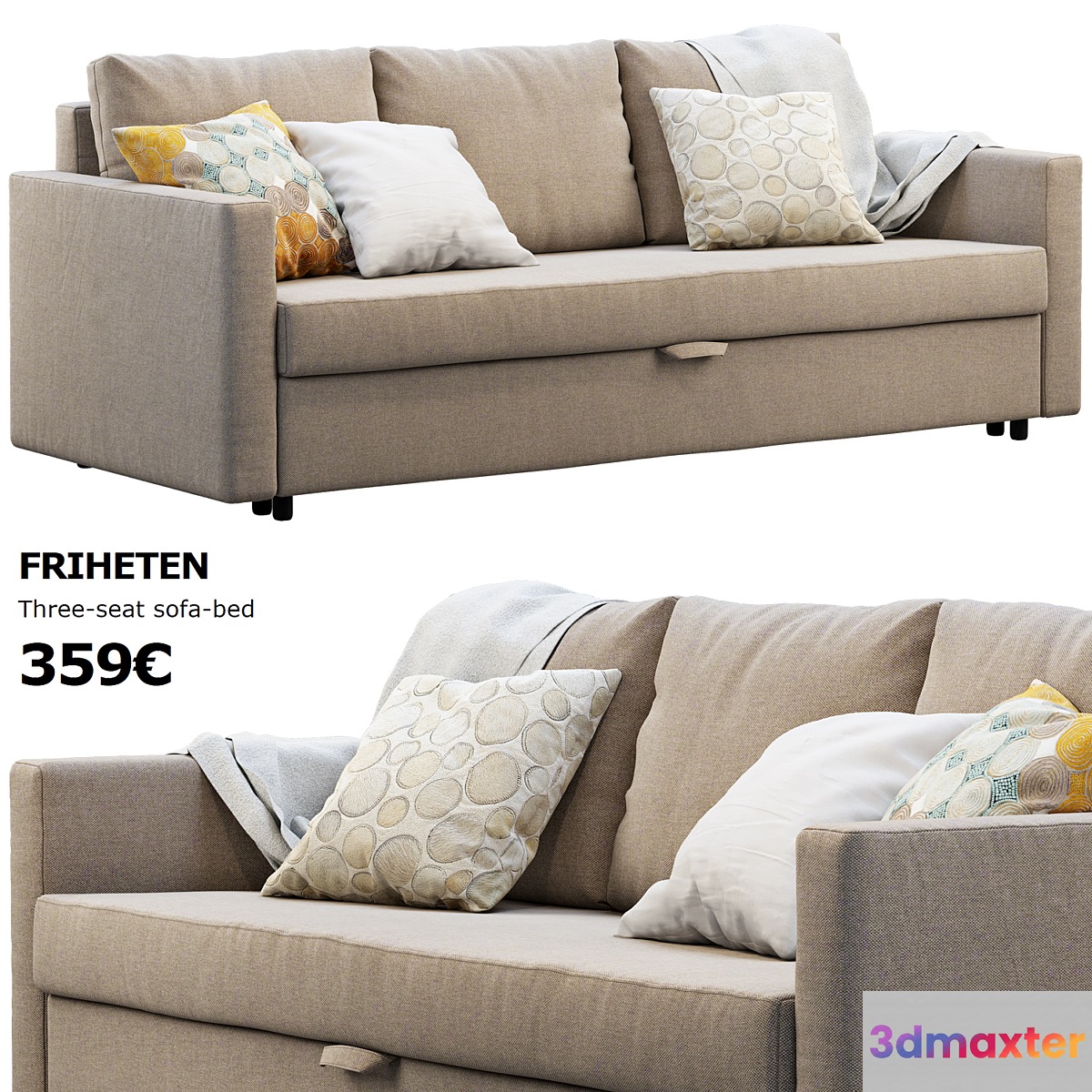 Ikea Friheten sofa - No.2 3D Max