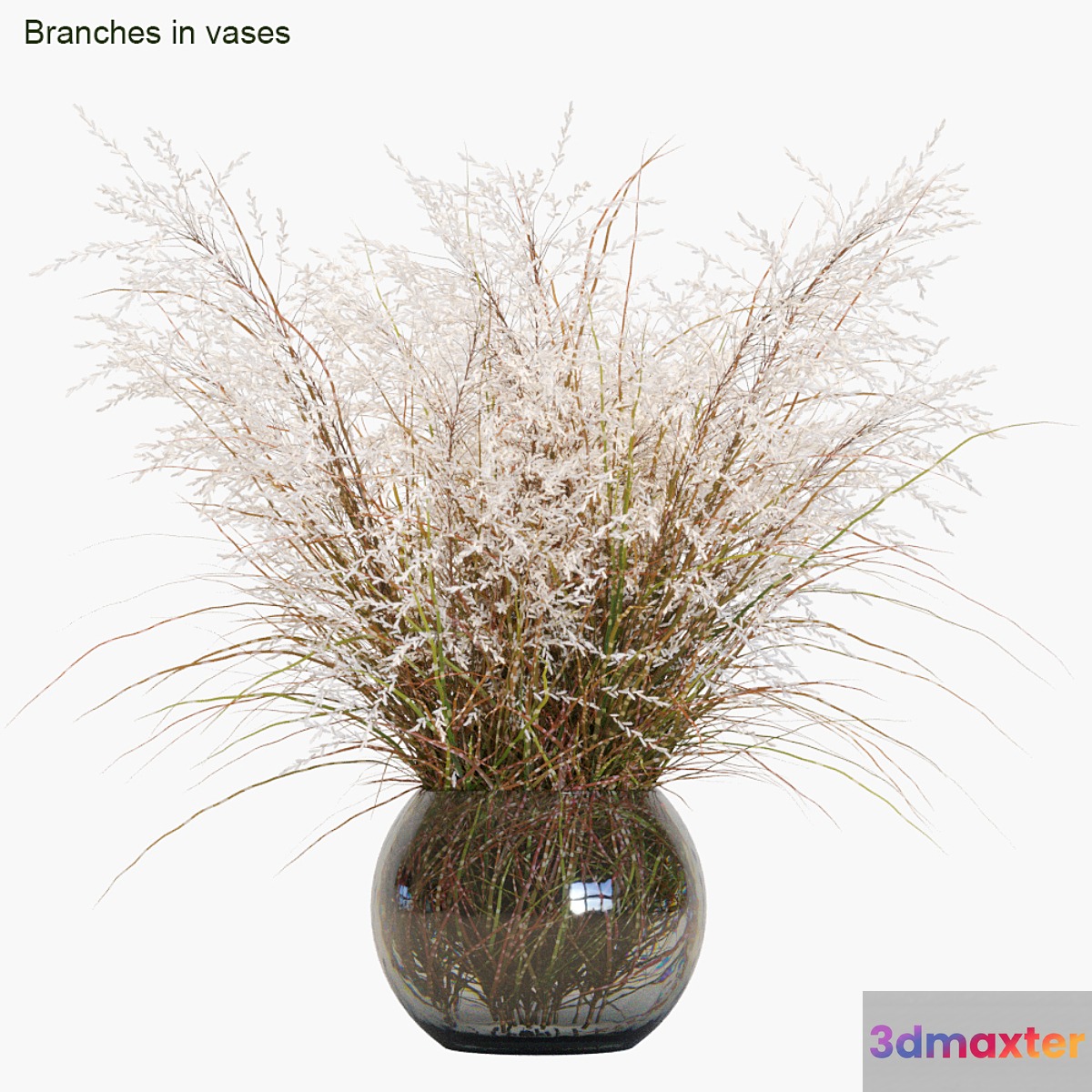 Branches in vases # 7 3D Max
