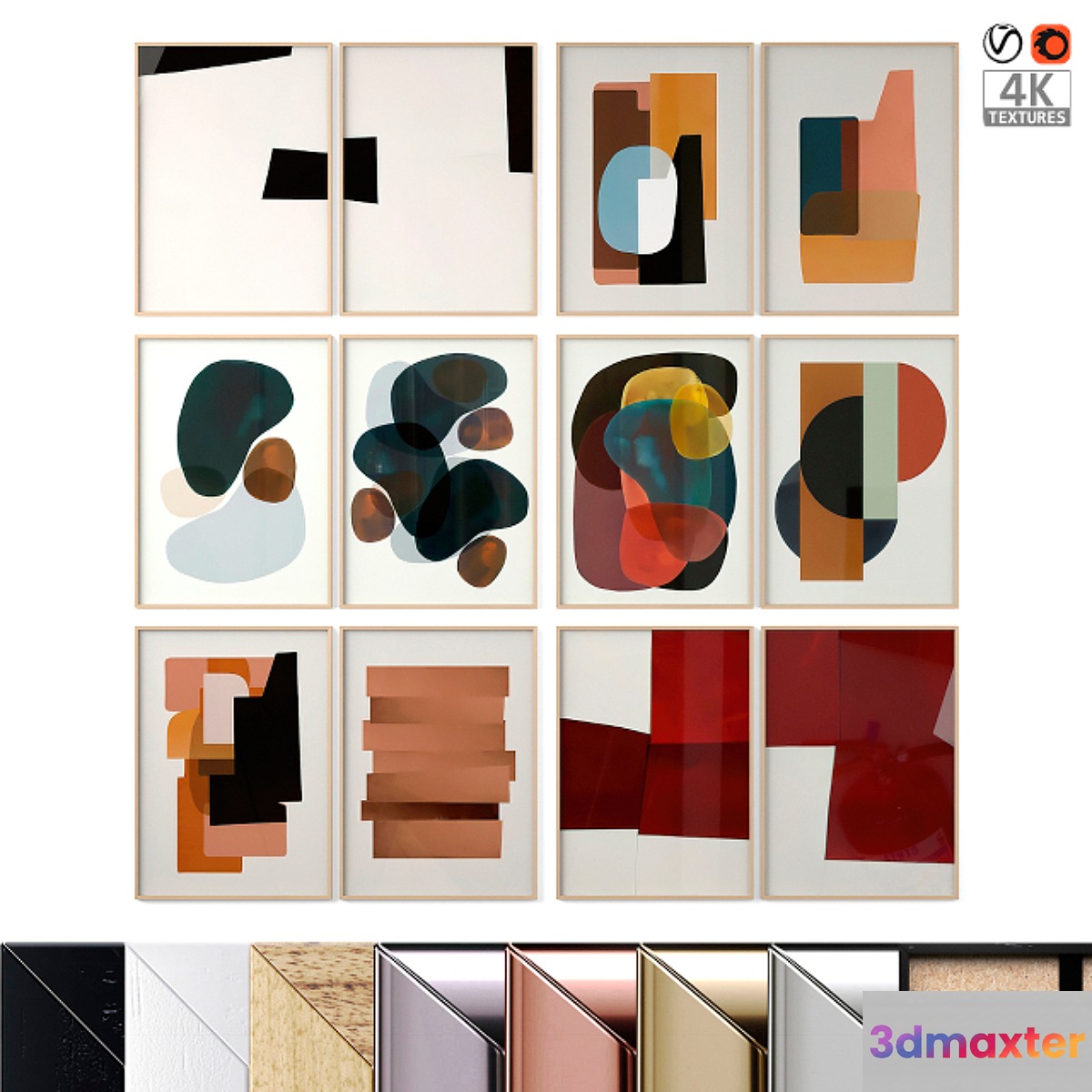 Abstract posters 3D Max