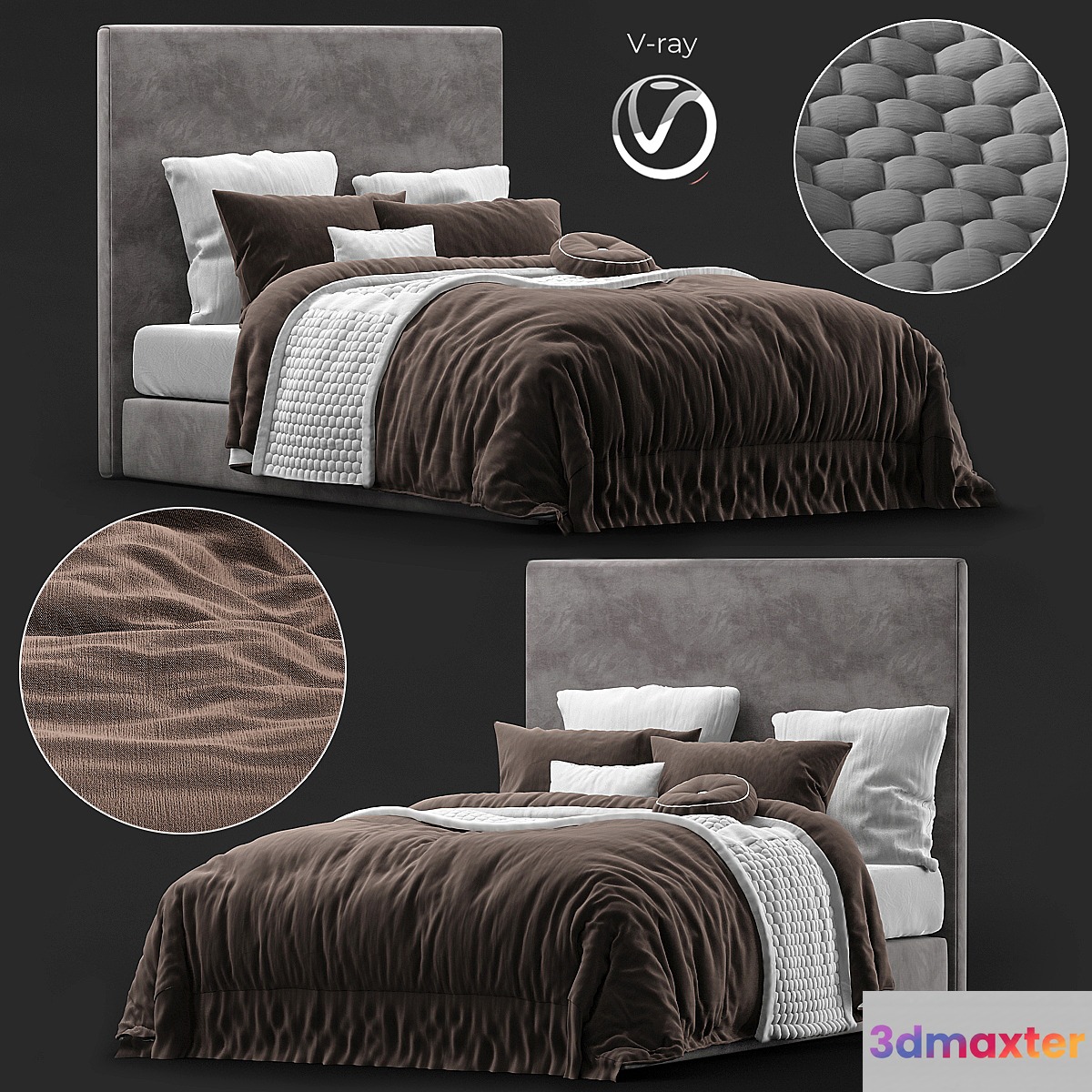 Bed Blanket Cover Crystal Velvet Bed Cover - No.2