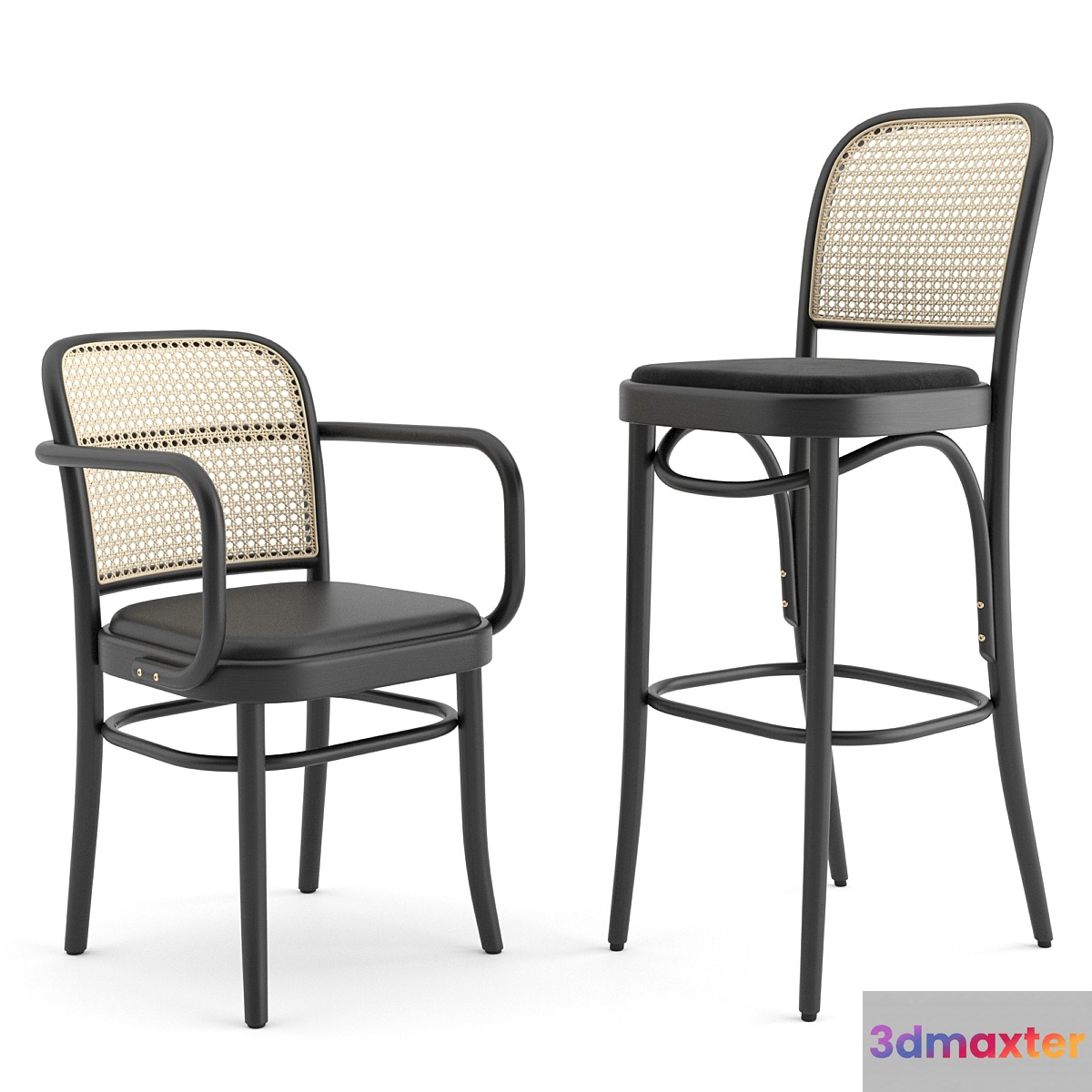 N. 811 Hocker by THONET VIENNA 3D Max