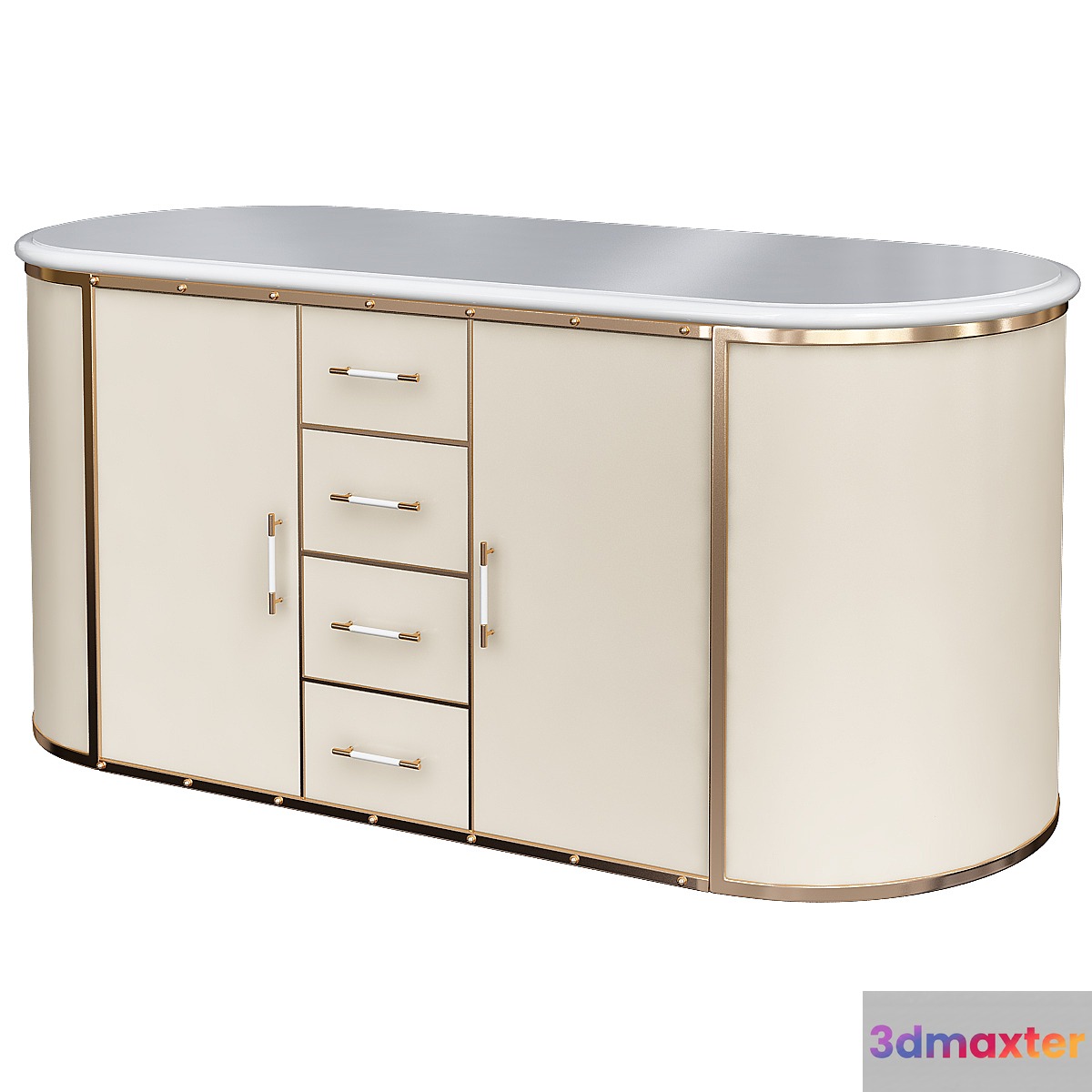 Dresser console table 3D Max
