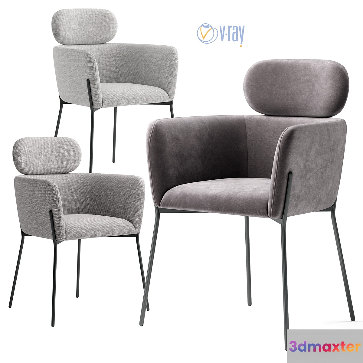 Deephouse. Angers chair. 3D Max
