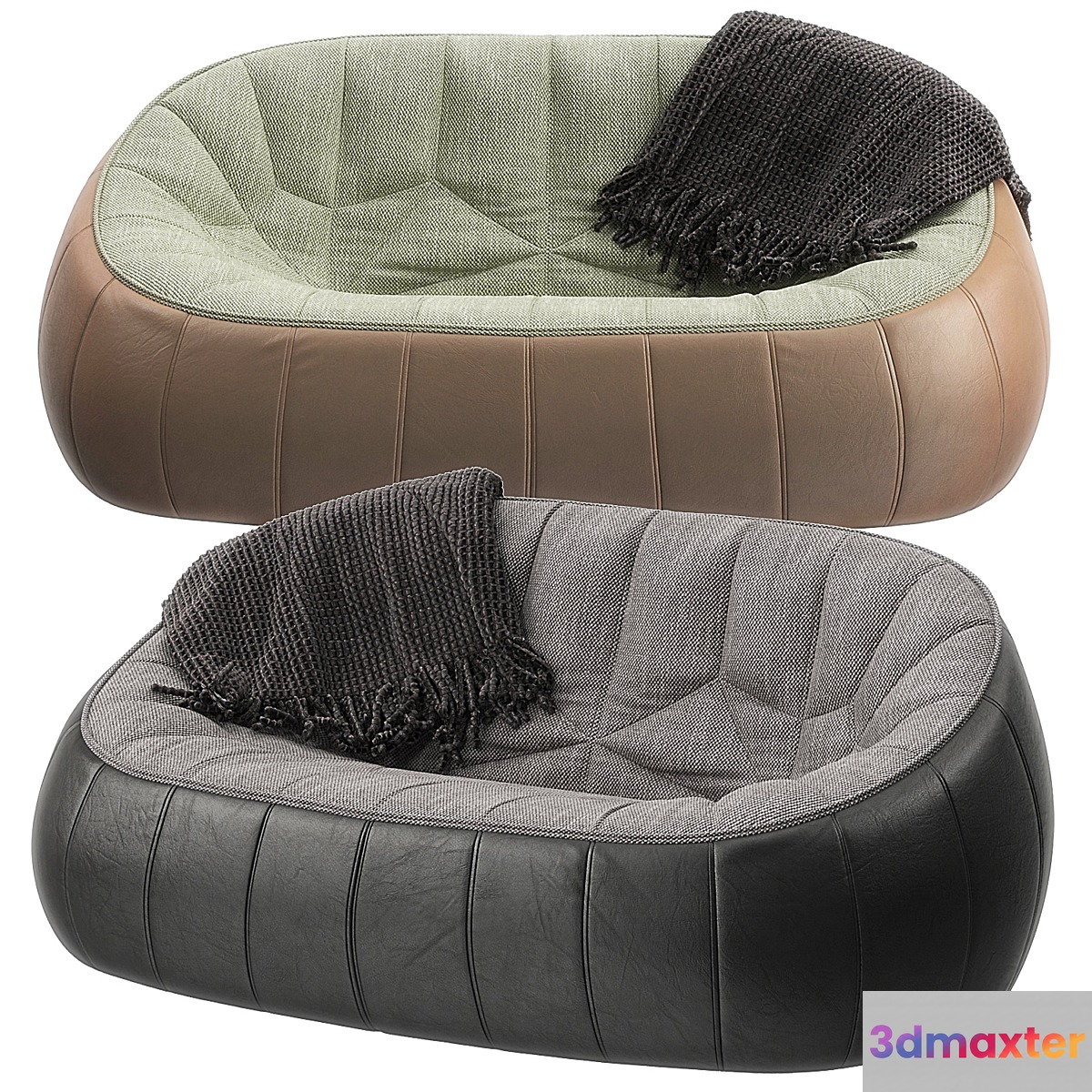 Ottoman loveseat by Ligne Roset