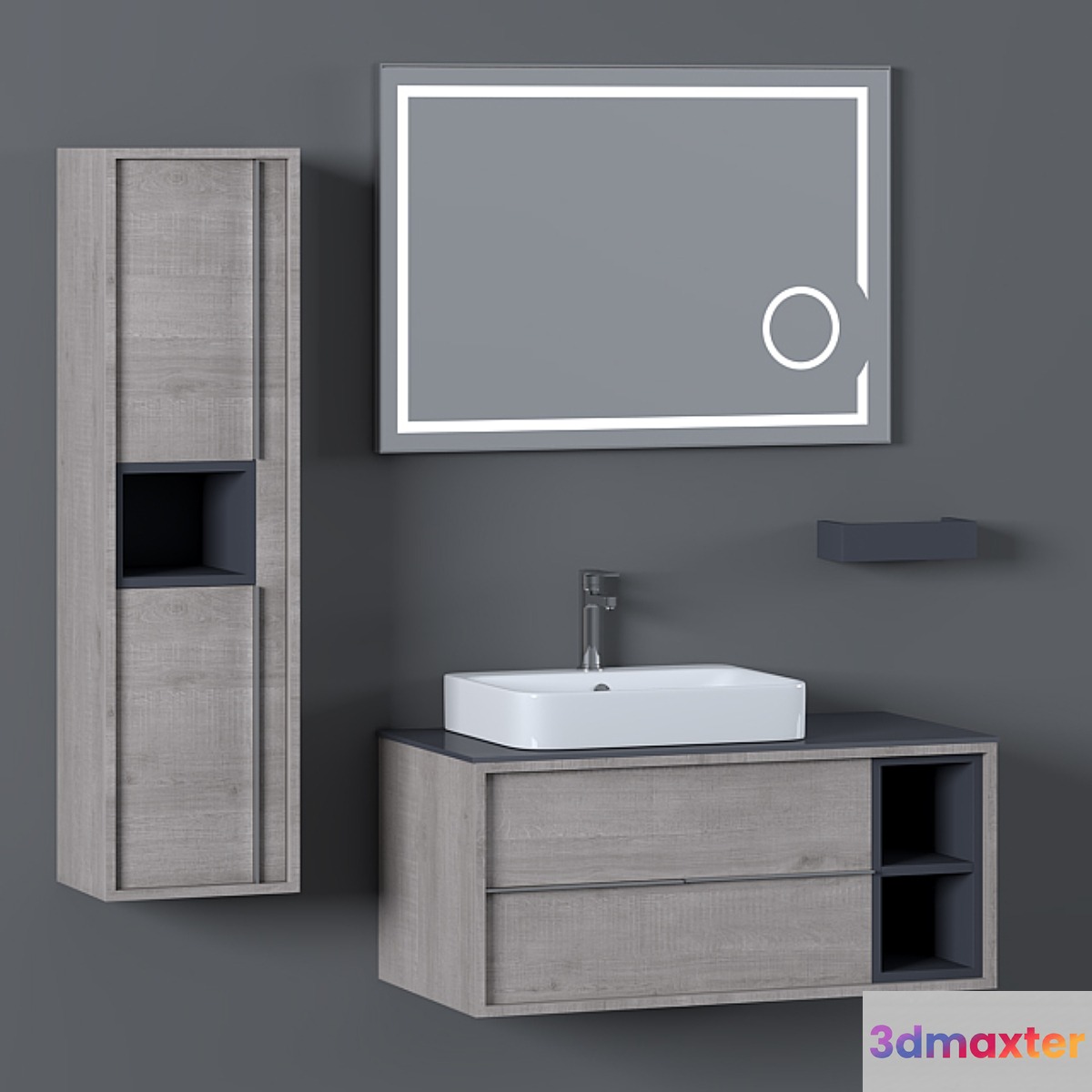 Bathroom Furniture Set -22 | Elantra 100 3D Max