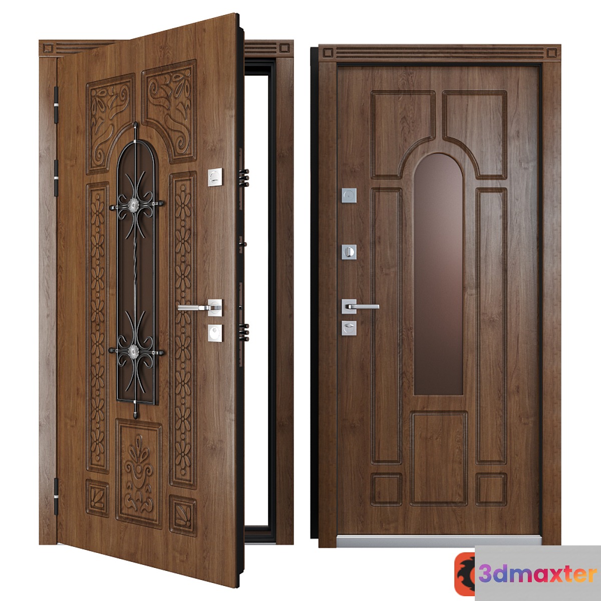 Entrance metal door of Vezha 4 3d (Your Frame) 3D Max