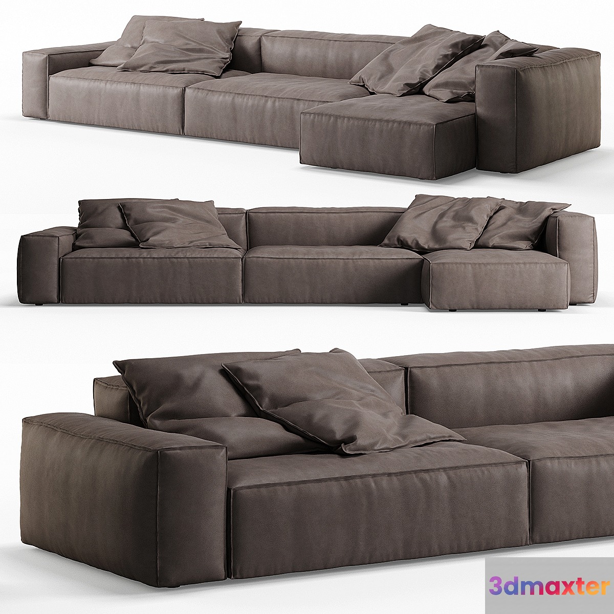 NeoWall Leather Corner Sofa by Living Divani - No.4