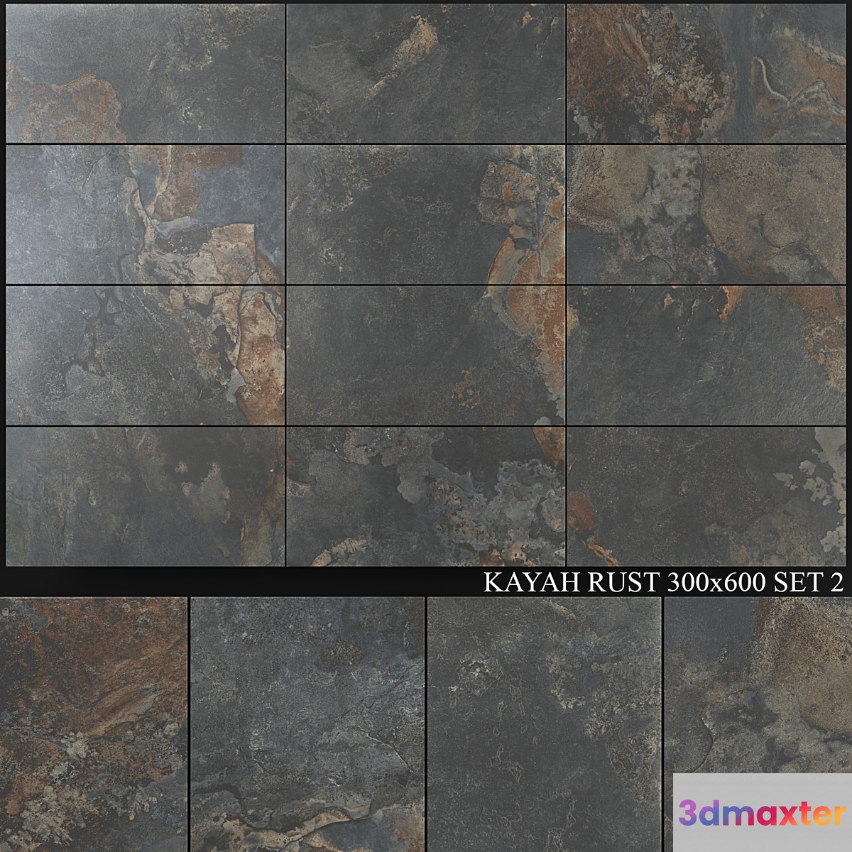 Yurtbay Seramik Kayah Rust 300x600 Set 2