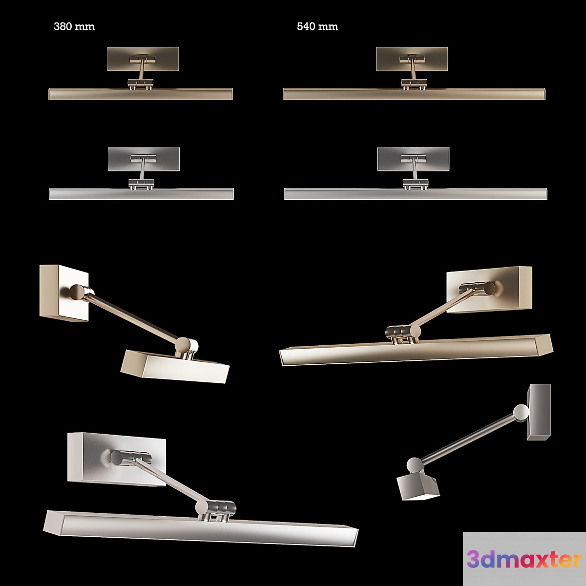 Porta romana picture wall light 3D Max