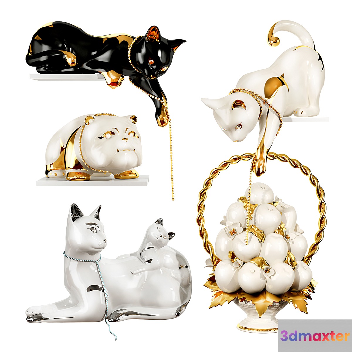 Ahura ceramics decors 3D Max