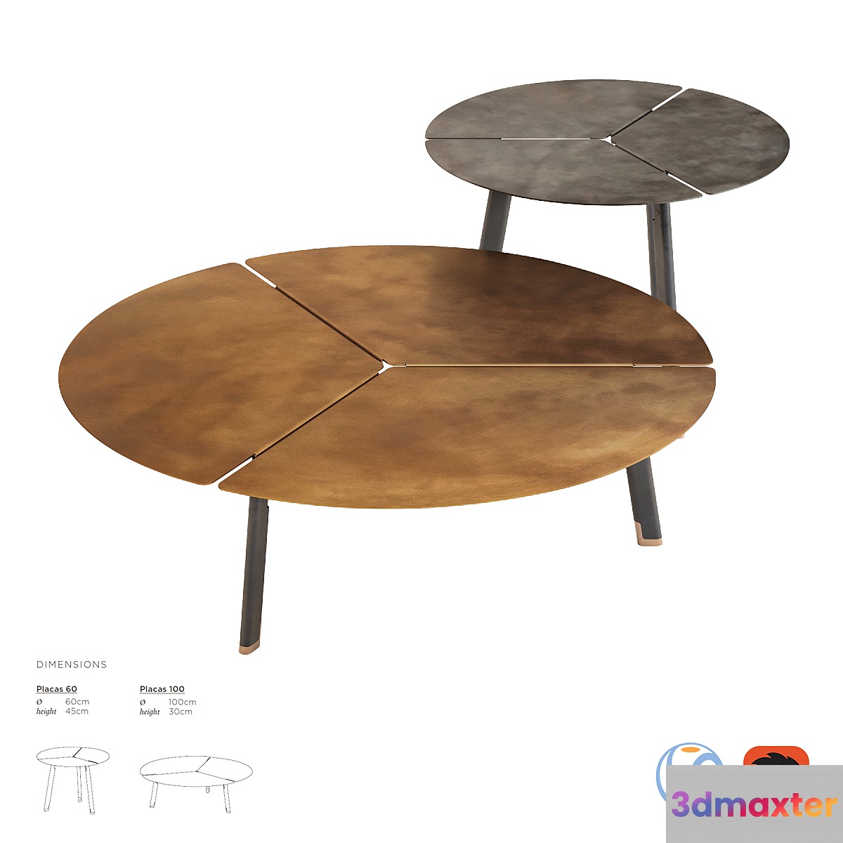 De Castelli Placas Side Table - No.2 3D Max