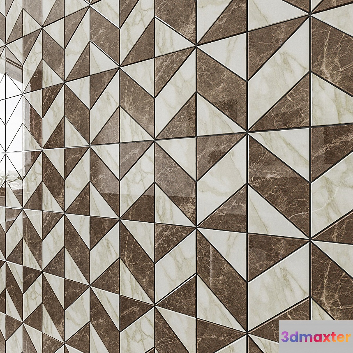 ATLAS CONCORDE MARVEL EDGE Gris-Calacatta Mosaico Cubes Lapp