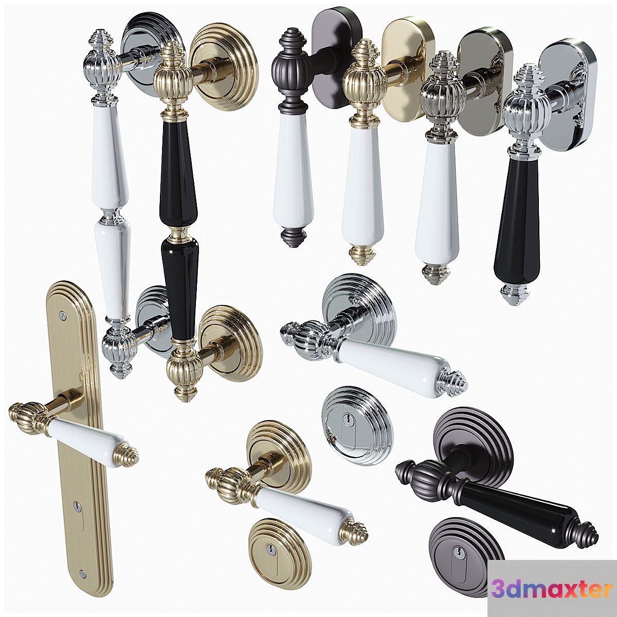 Door Handle Set Fimet Michelle 106P - No.4