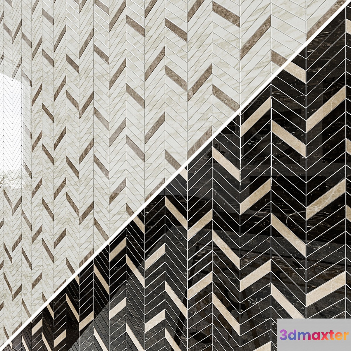 ATLAS CONCORDE MARVEL EDGE Mosaico Twill Lapp 5 Options 3D Max