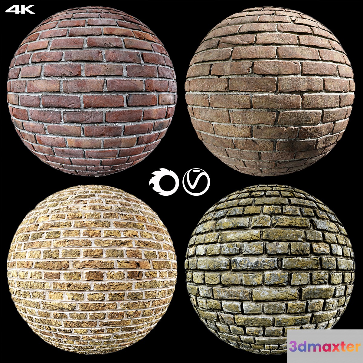brick collection 01 3D Max