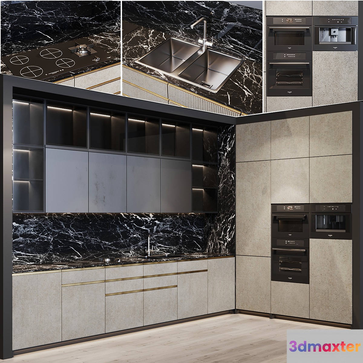 Kitchen Modern 5 3D Max