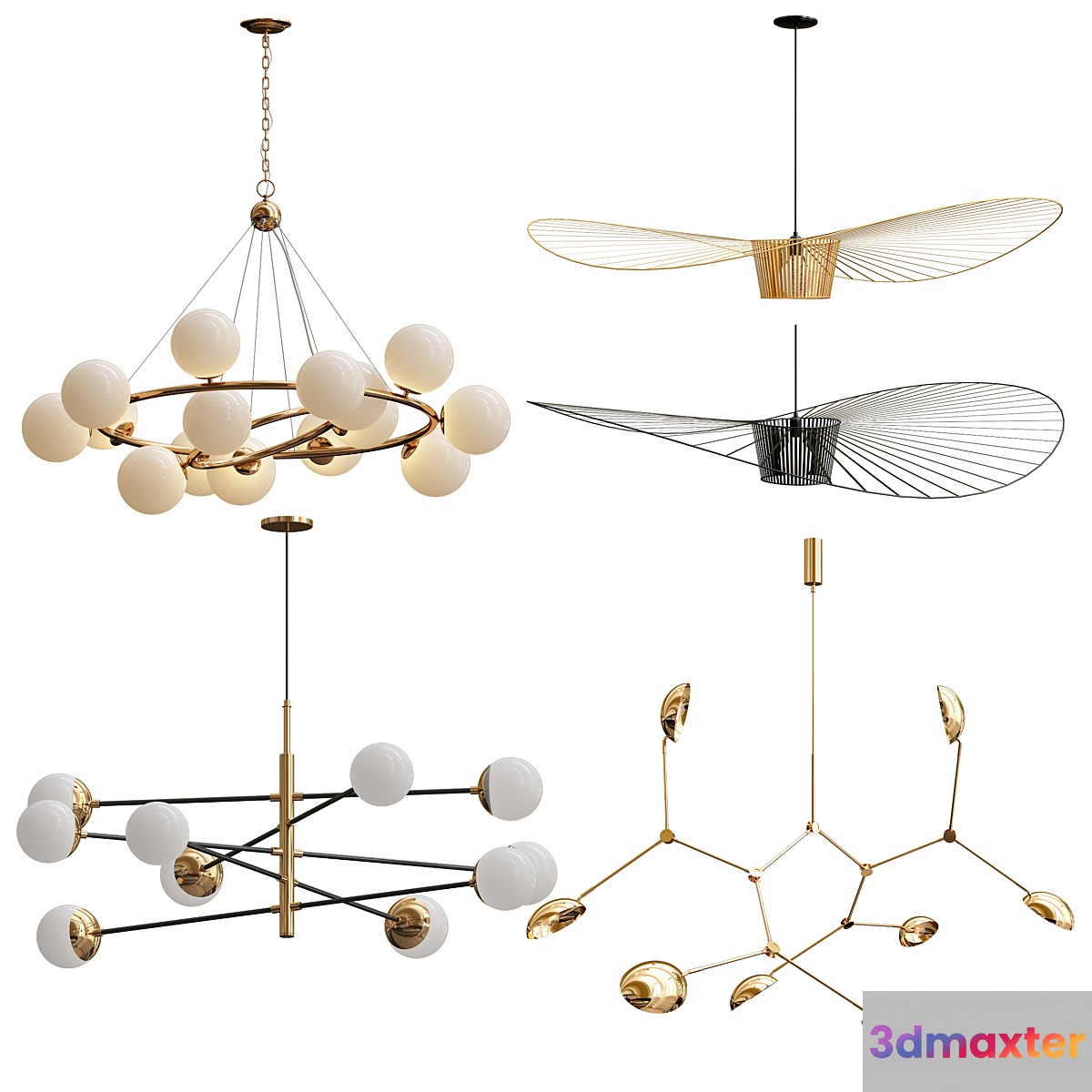 Collection of Minimalist Chandelier 3D Max