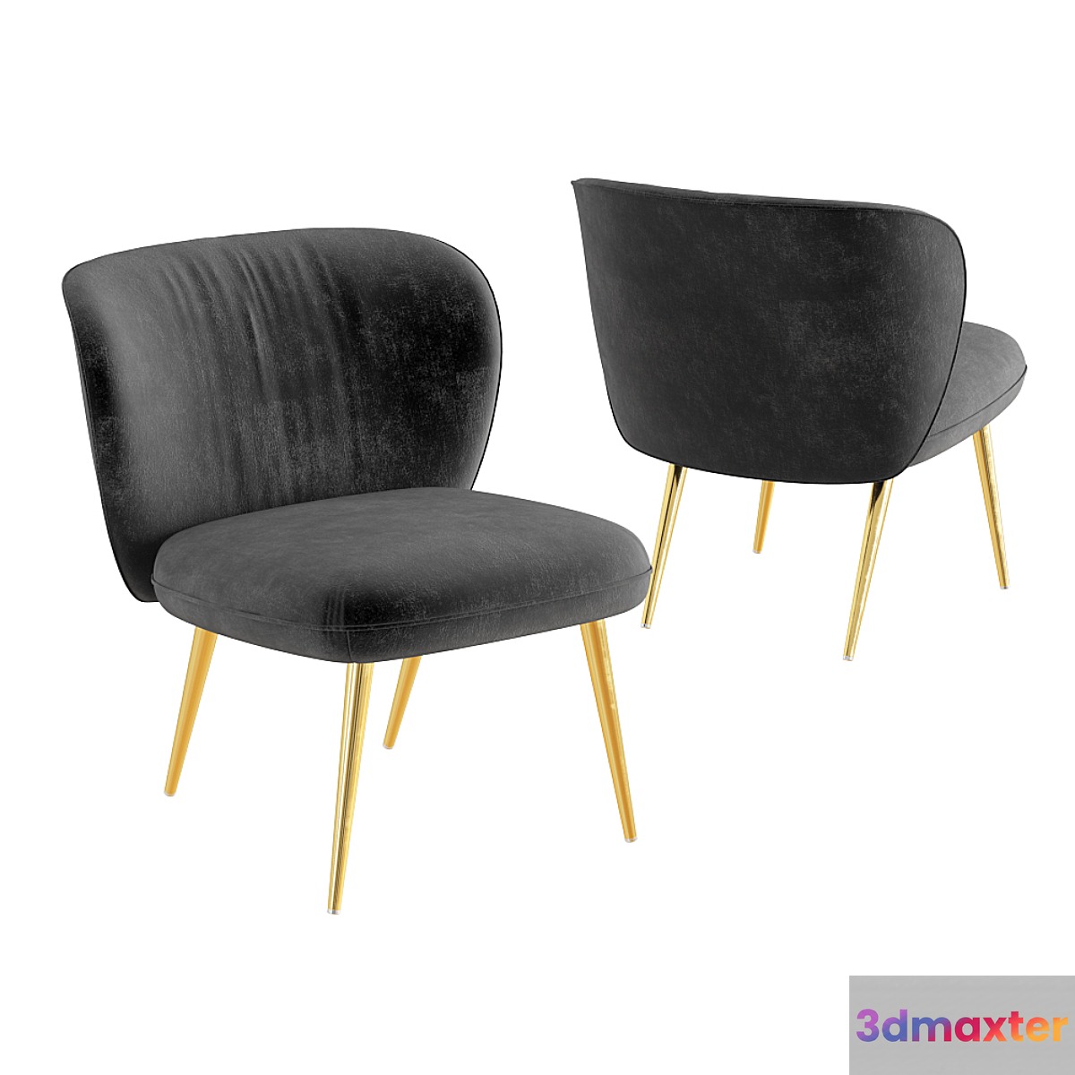 Ginger slipper chair 3D Max