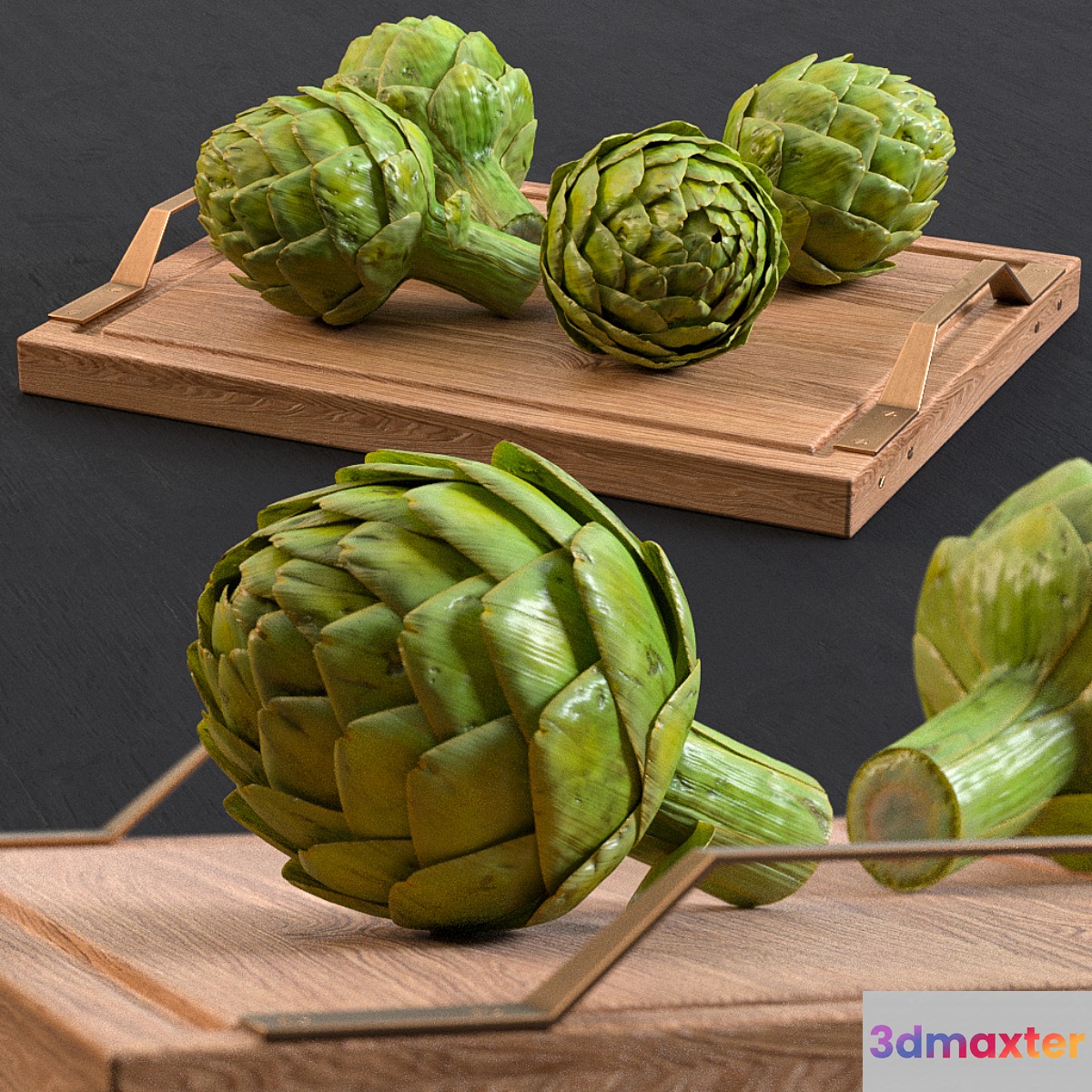 Artichokes 3D Max