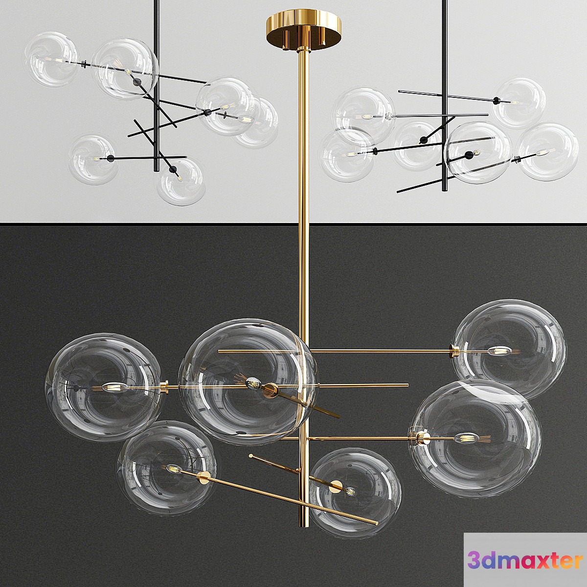 Bolle 6 Light Replica 3D Max