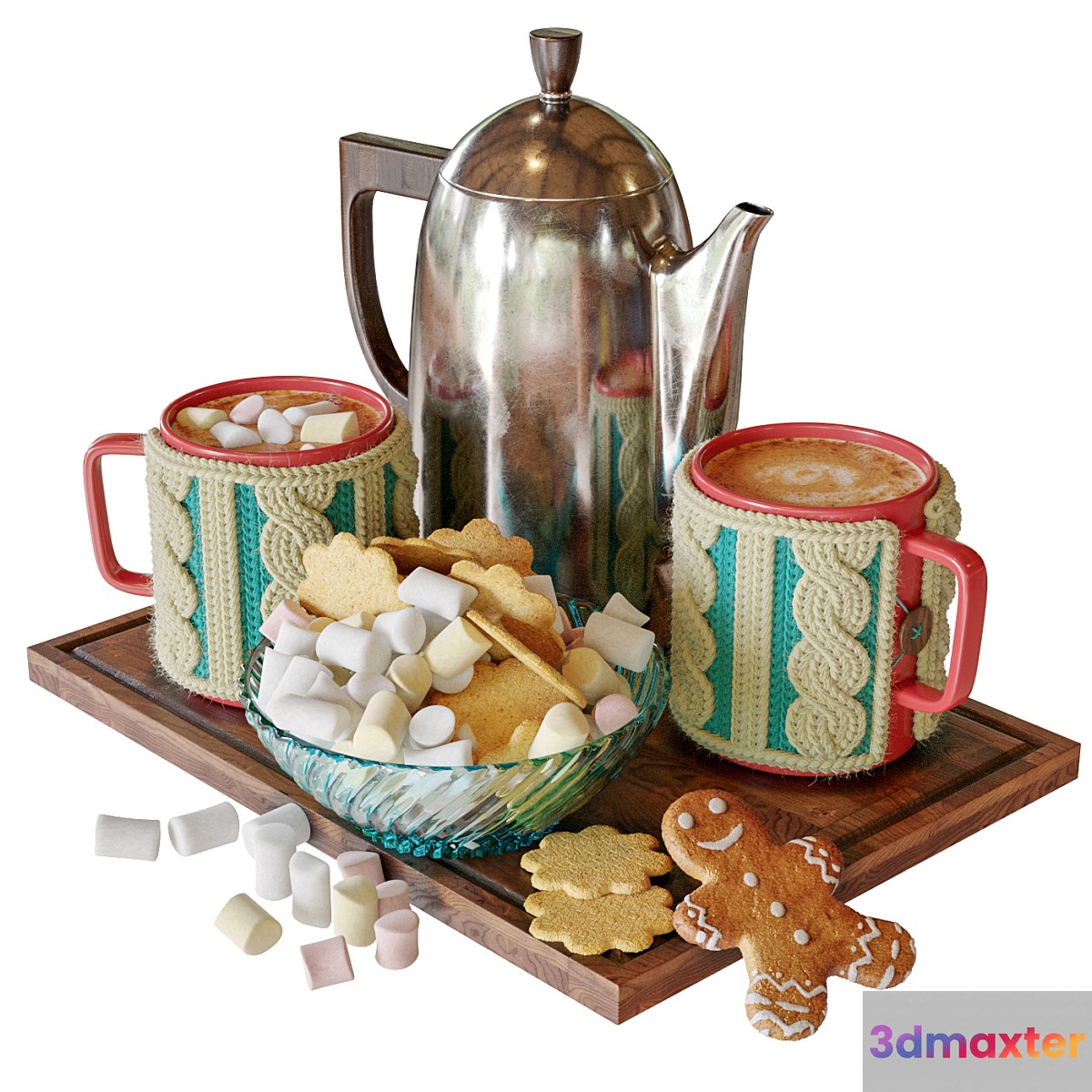 Warm mug with cocoa