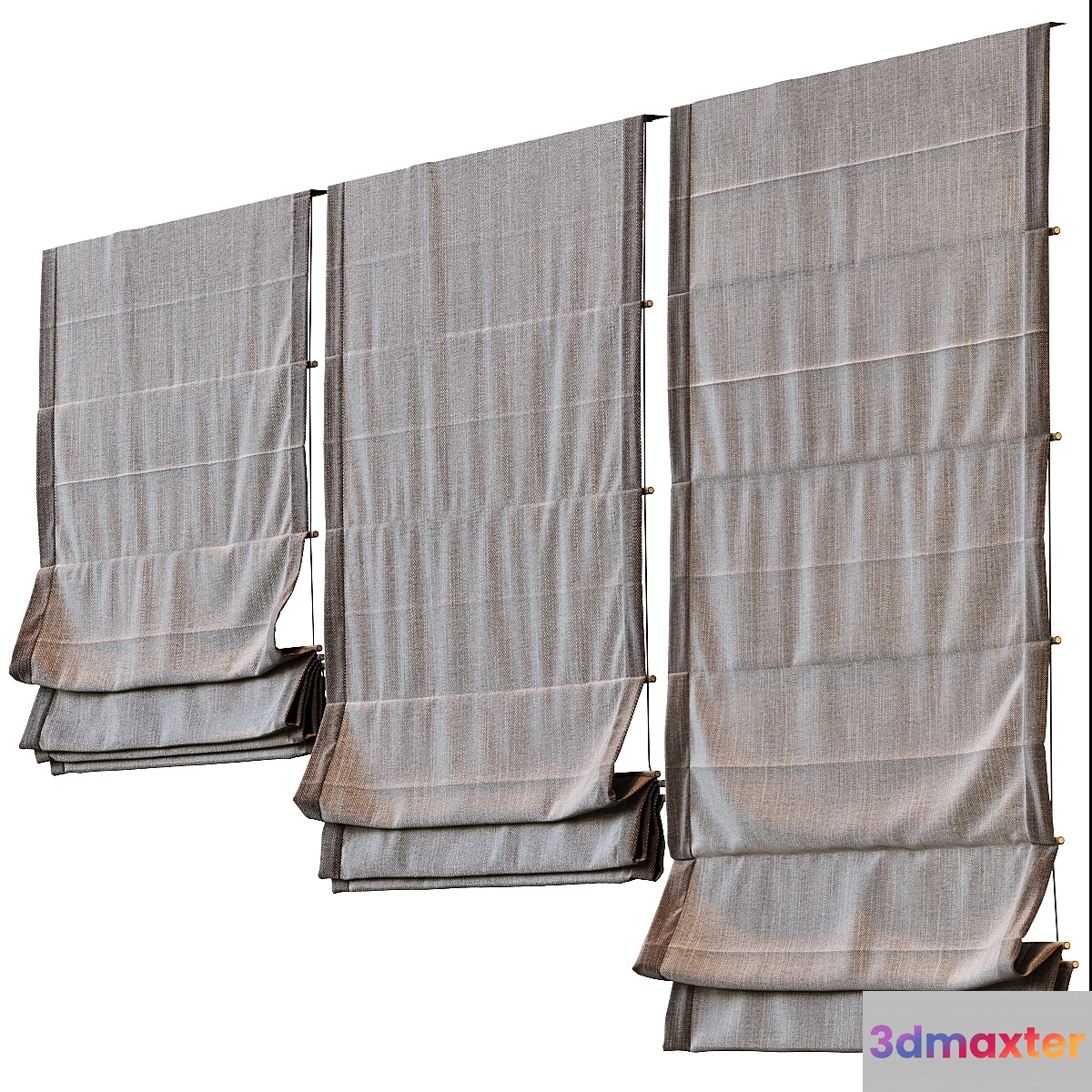 Curtain Roman 2 3D Max