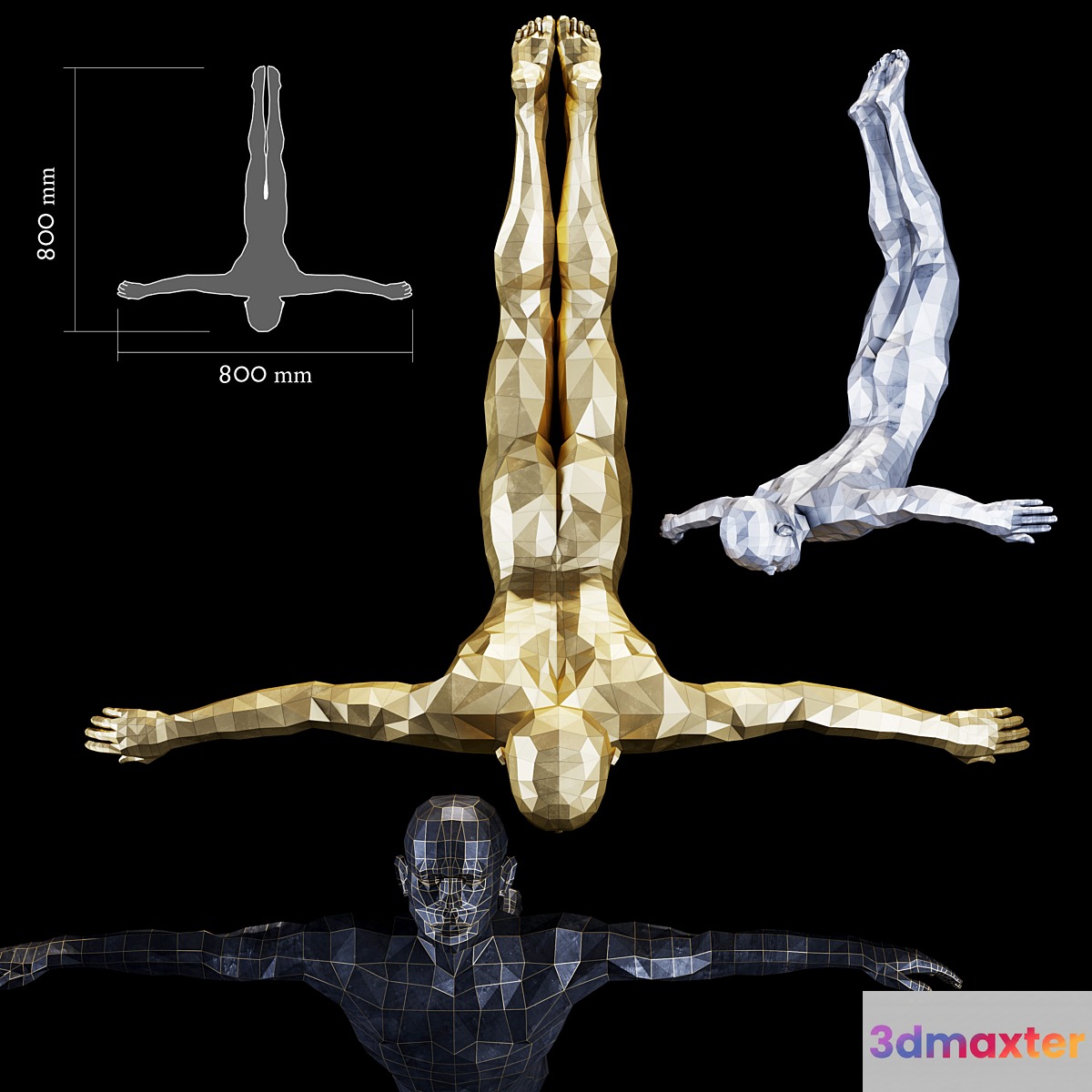 Men - Sculpture 3D Max