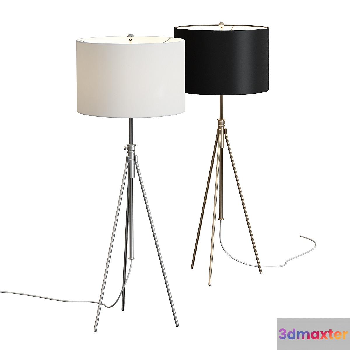 Safavieh _ Cipriana Adjustable Floor Lamp 3D Max