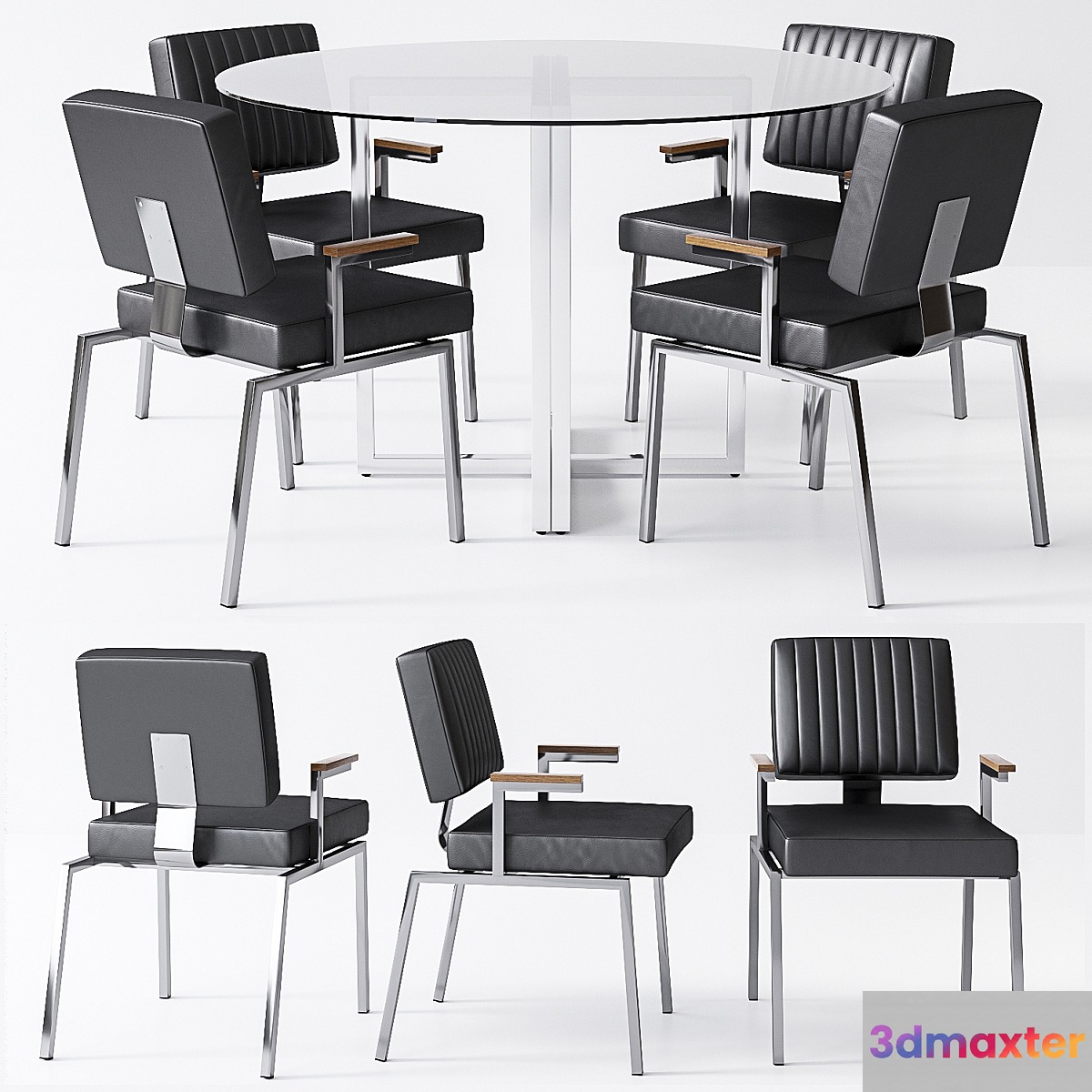 CB2 Krall chair Silverado table