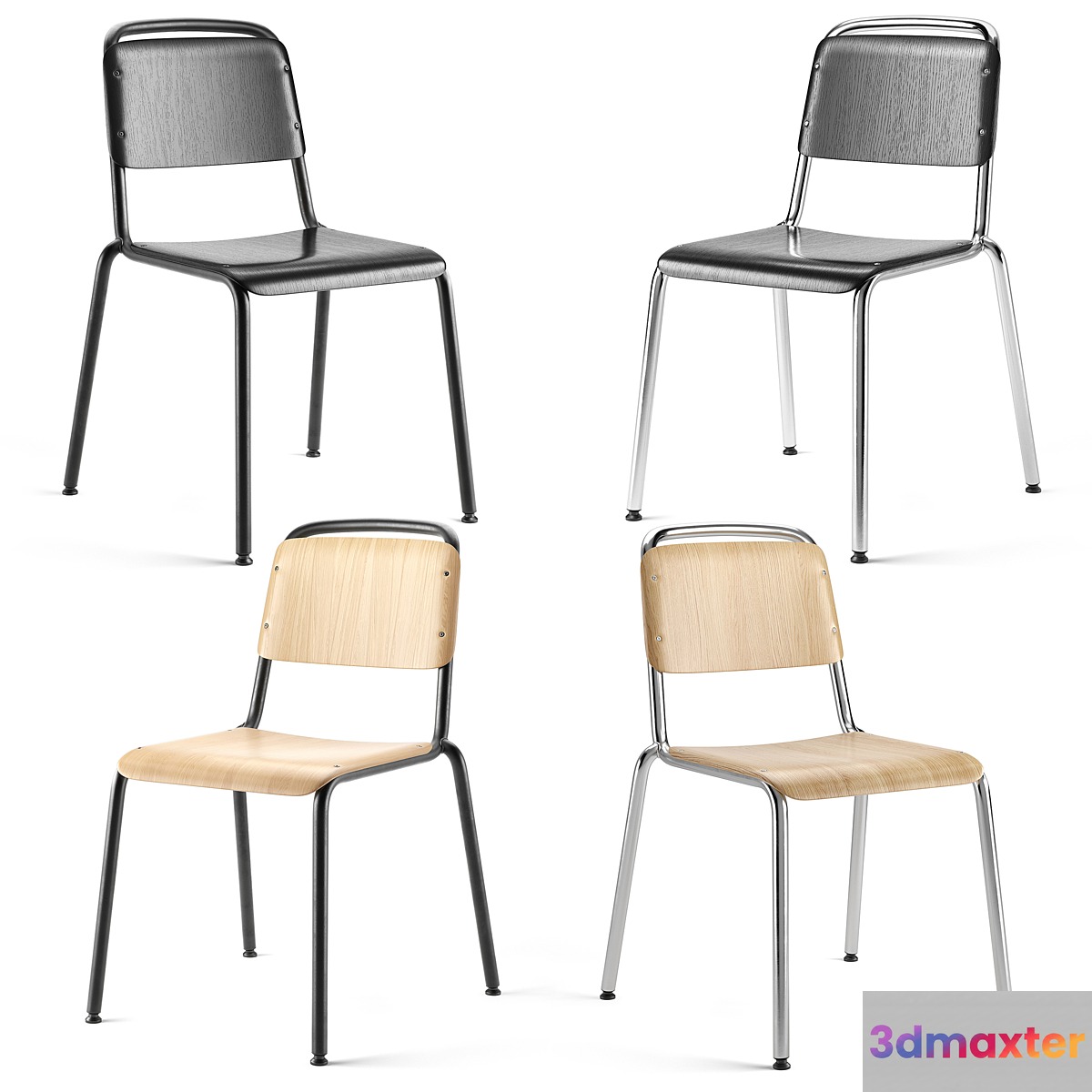 Hay Halftime Chair 3D Max