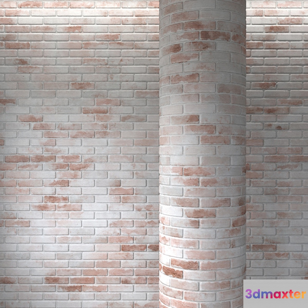 Painted brick 3D Max