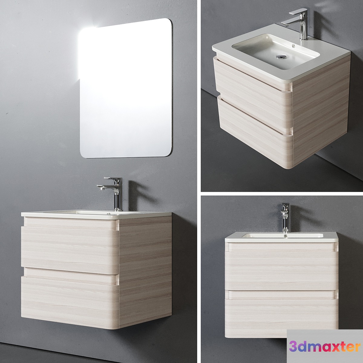 Bathroom Furniture Coria 60cm 3D Max