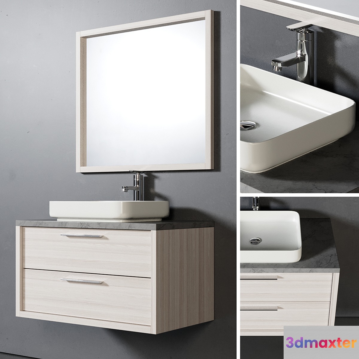 Bathroom Furniture Indiana 90cm 3D Max