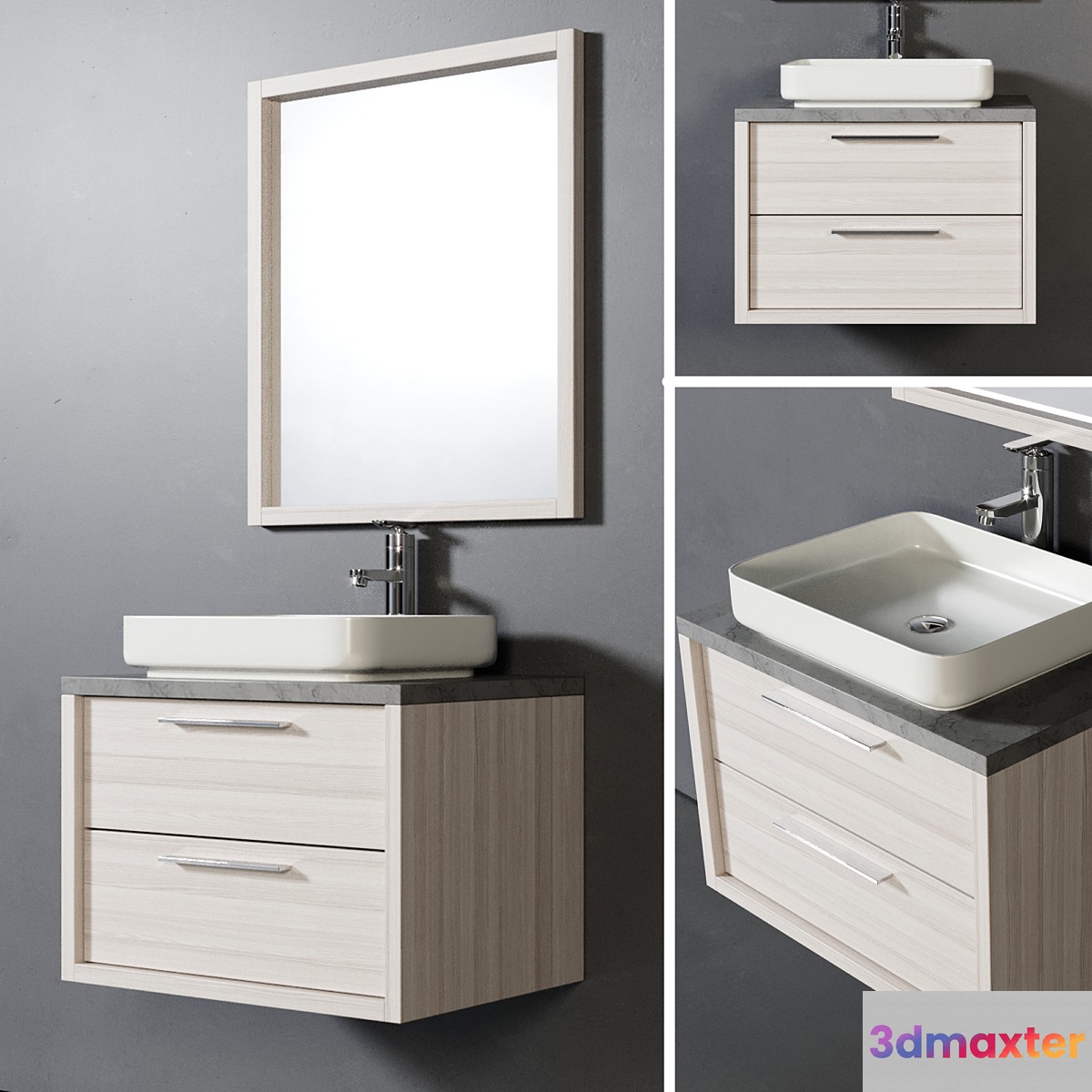 Bathroom Furniture Indiana 70cm 3D Max