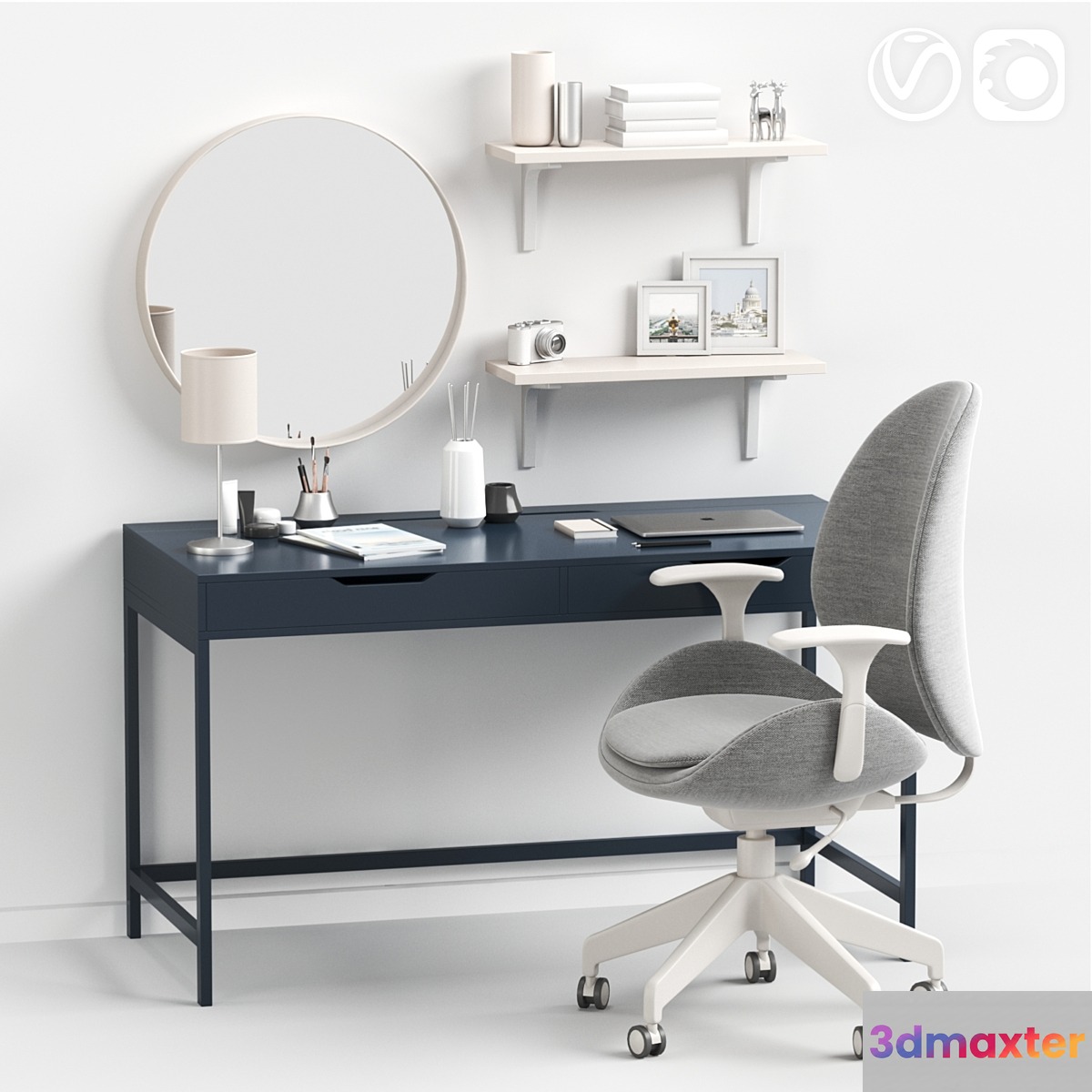 Women's dressing table and workplace