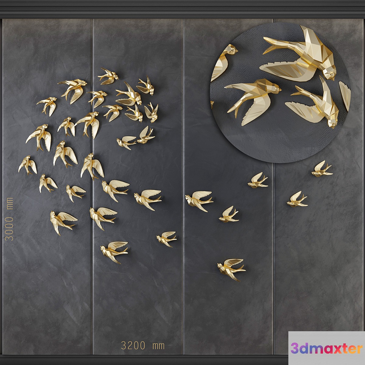 Birds GR _ Decorative Panel 1 - No.2