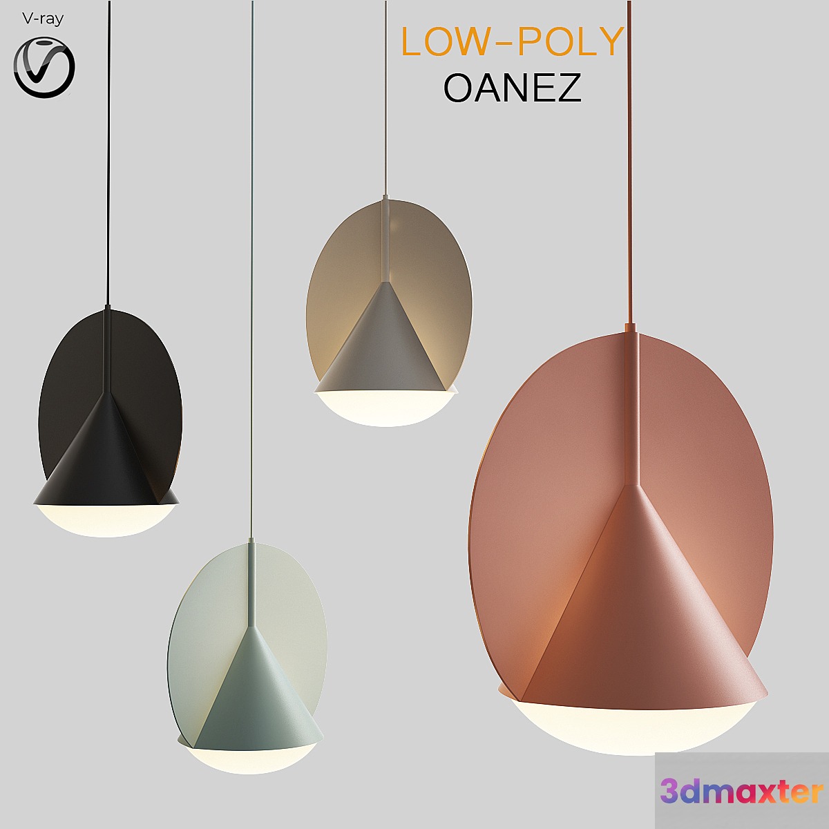 Scandlight Oanez Chandelier (low poly) 3D Max