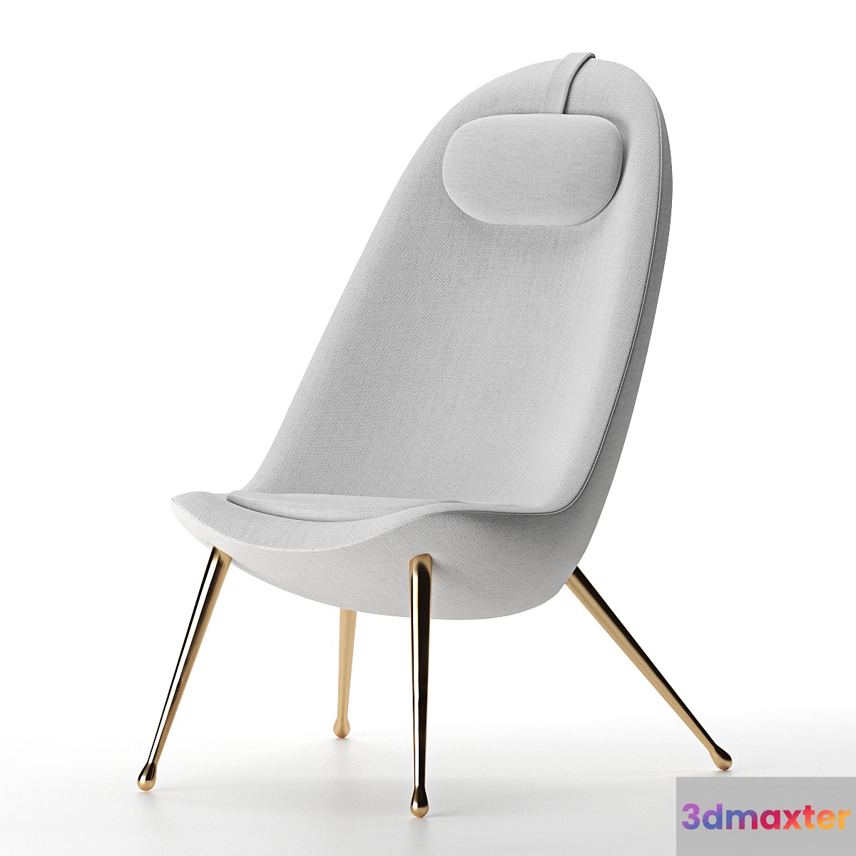 Pause lounge chair 3D Max
