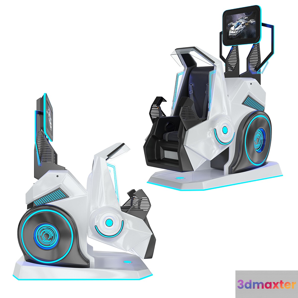 360 VR Roller Coaster Virtual Reality Simulator 3D Max