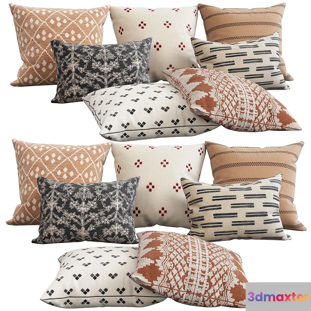 Decorative pillows 25 3D Max