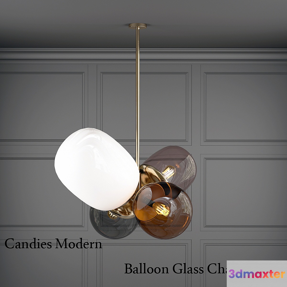 Candies Modern Balloon Glass Chandelier