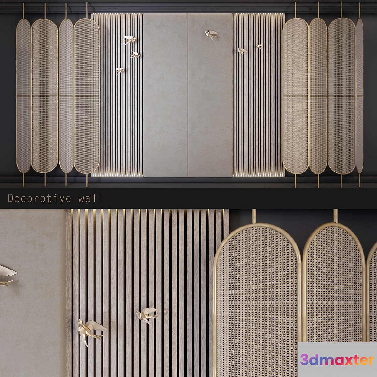Decorative wall 7 - shirma 3D Max