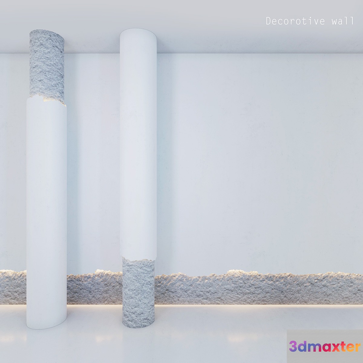 Decorative wall _ stone 3D Max